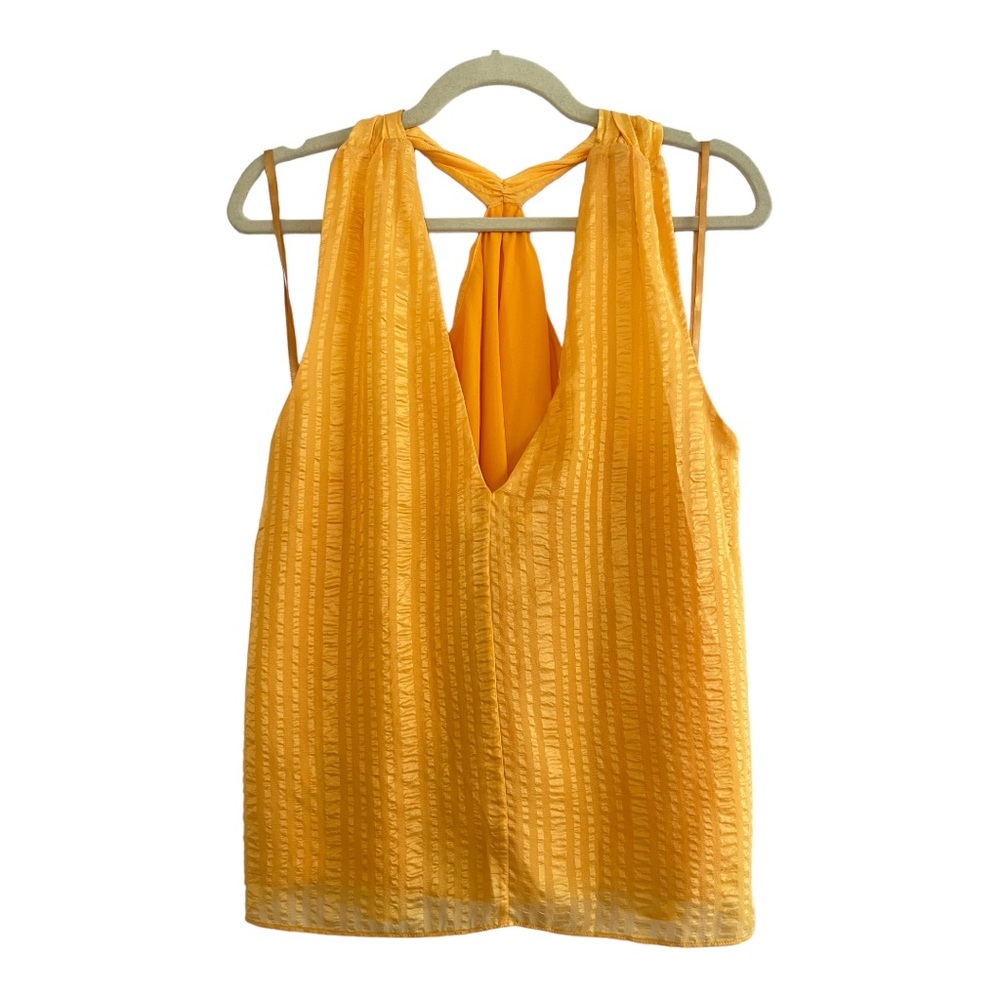 Frame  Silk Top Two Way Halter Sunrise Blouse Size Large NWOT - Picture 6 of 7